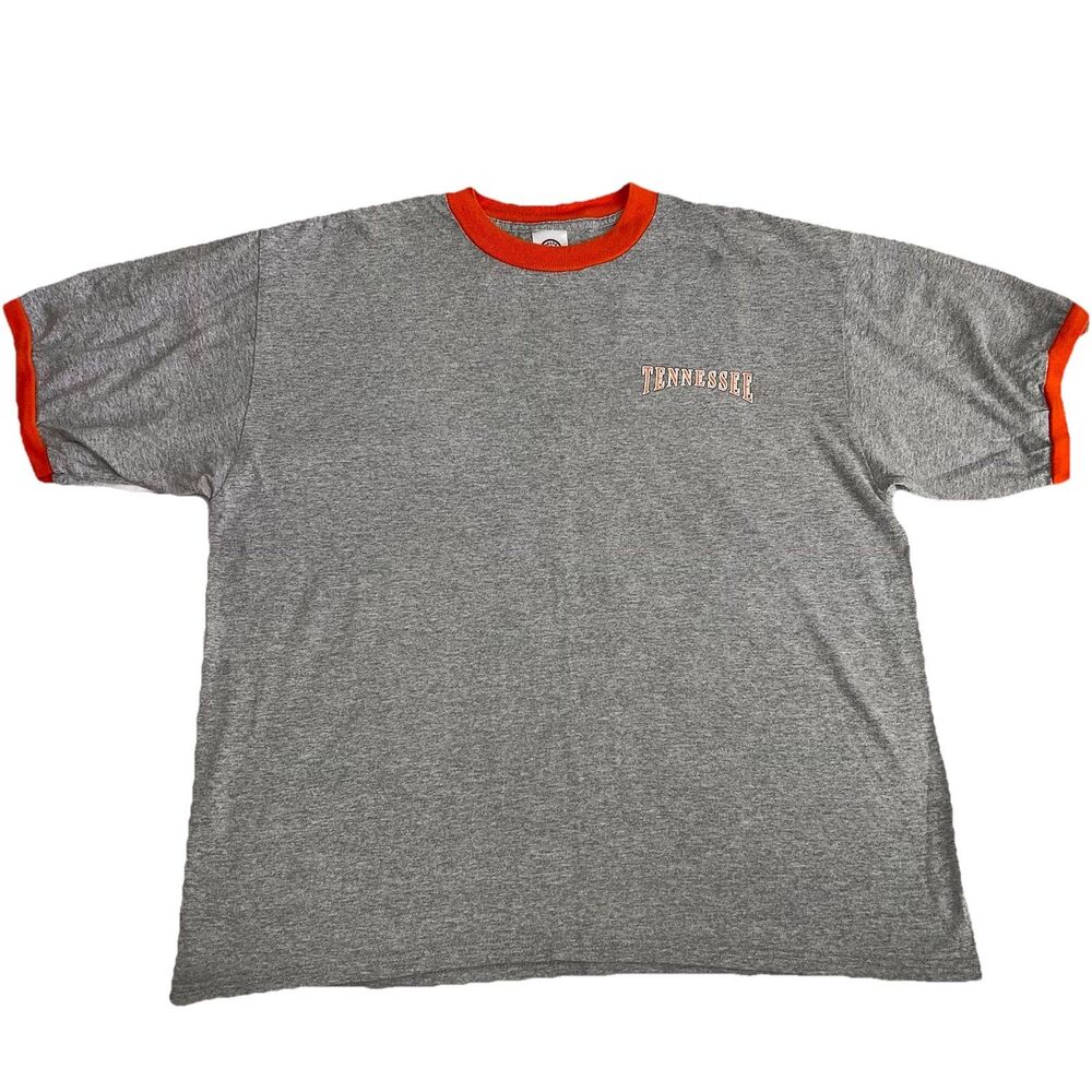Vintage Tennessee Volunteers Mens XL  Gray Orange T Shirt Short Sleeve